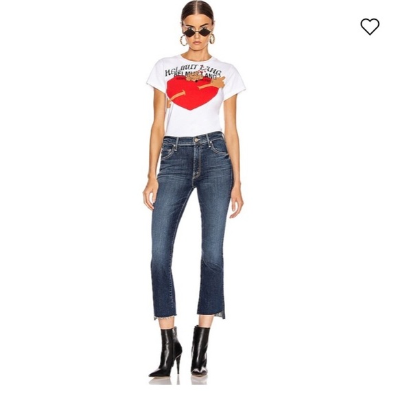 MOTHER INSIDER CROP STEP FRAY IN LOVE ON THE EDGE Hi Rise Raw Hem distressed dnm - Picture 5 of 14